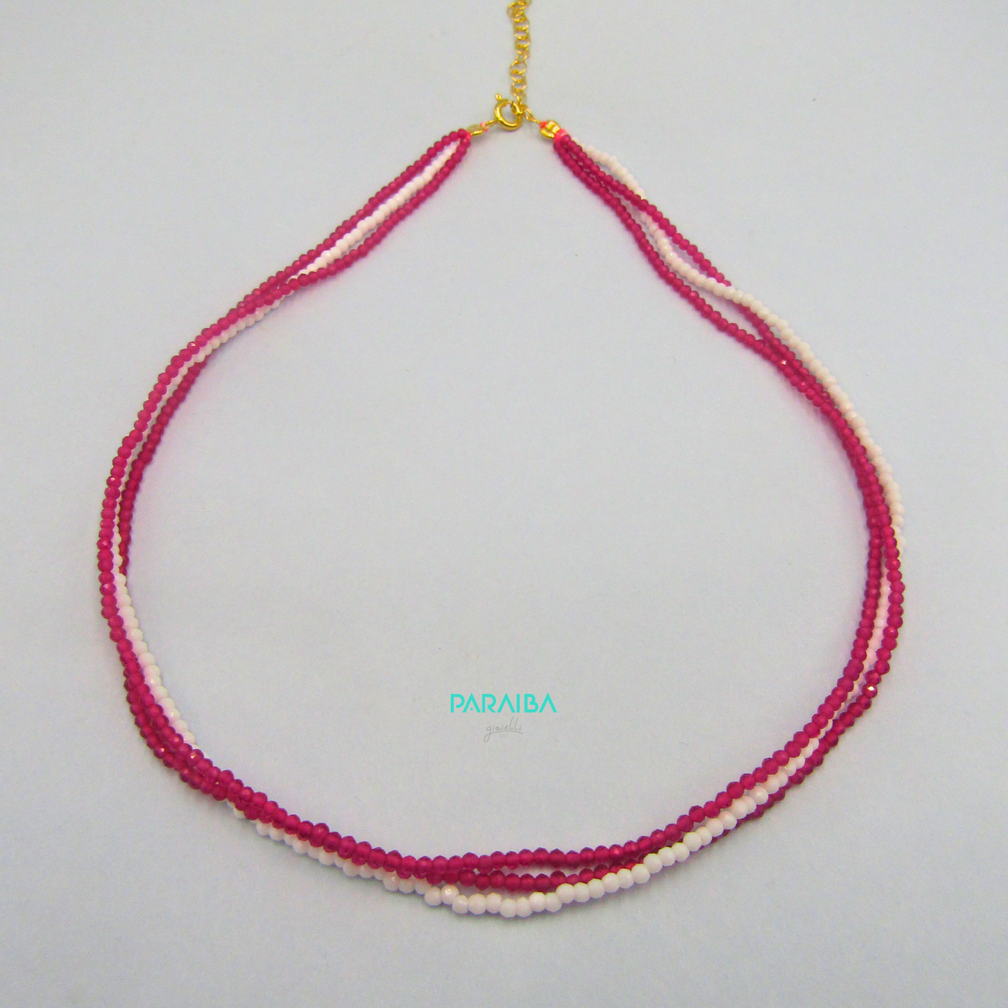 Collana 3 fili perline