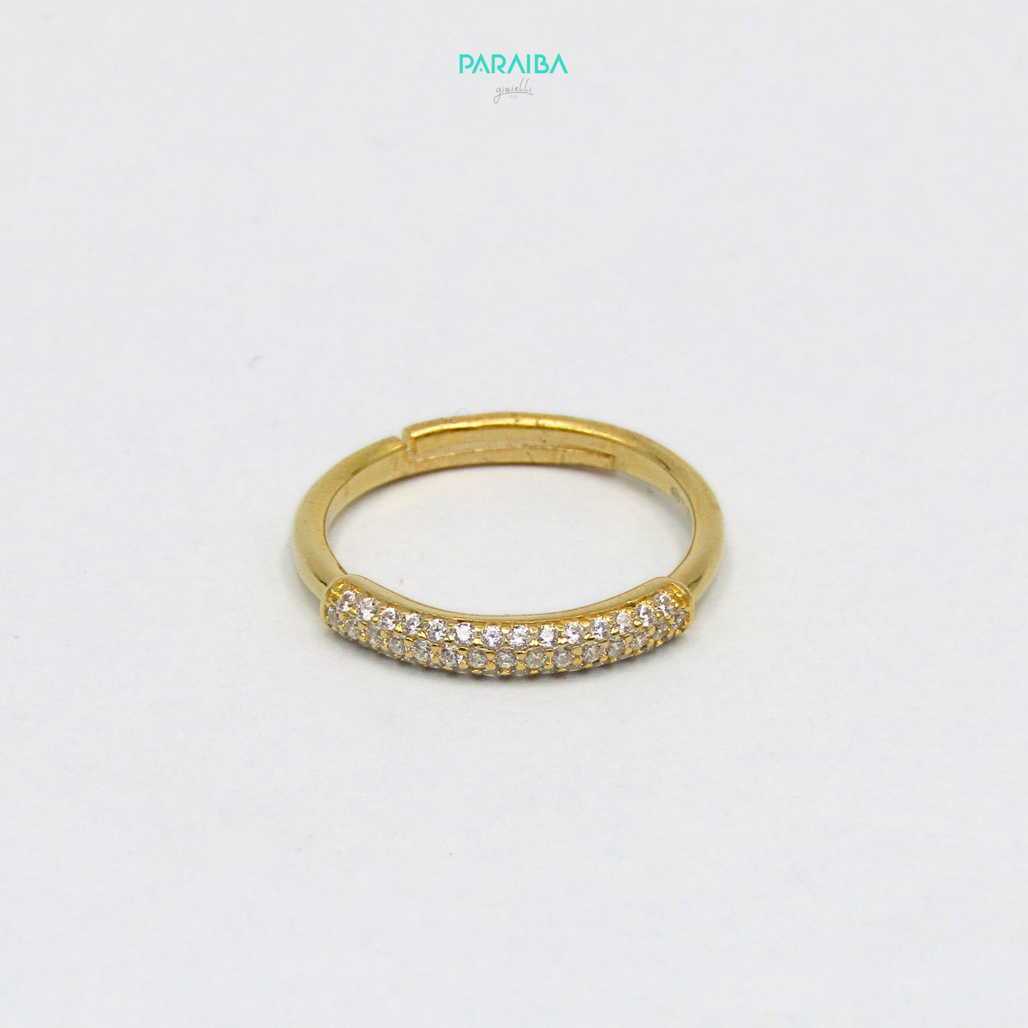 Anello fede pavè