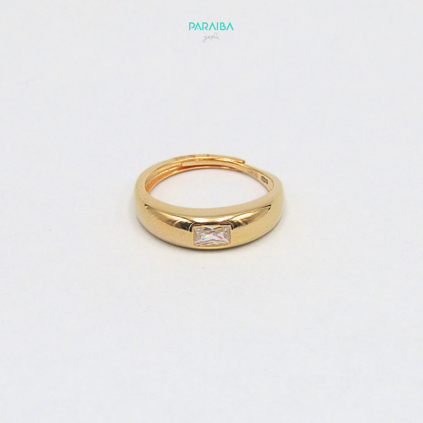 Anello fascia baguette