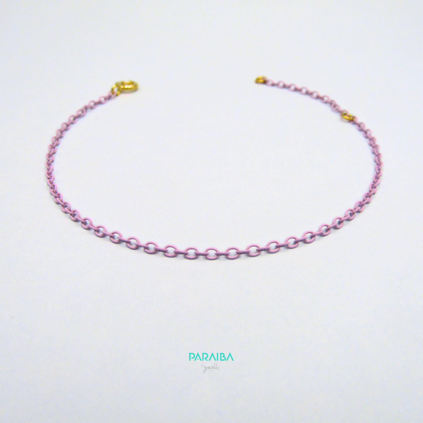 Bracciale catenina rolo verniciata