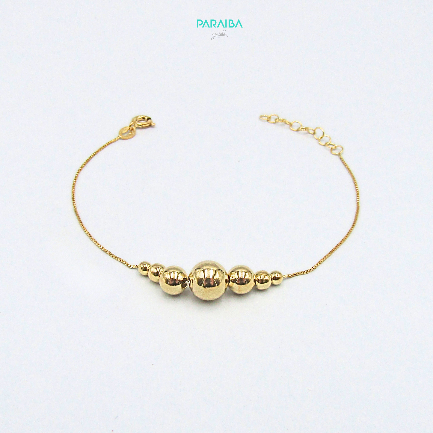 Bracciale palline lisce a scalare