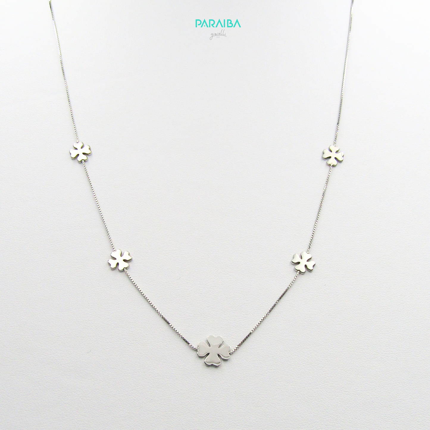 Collana 5 quadrifogli