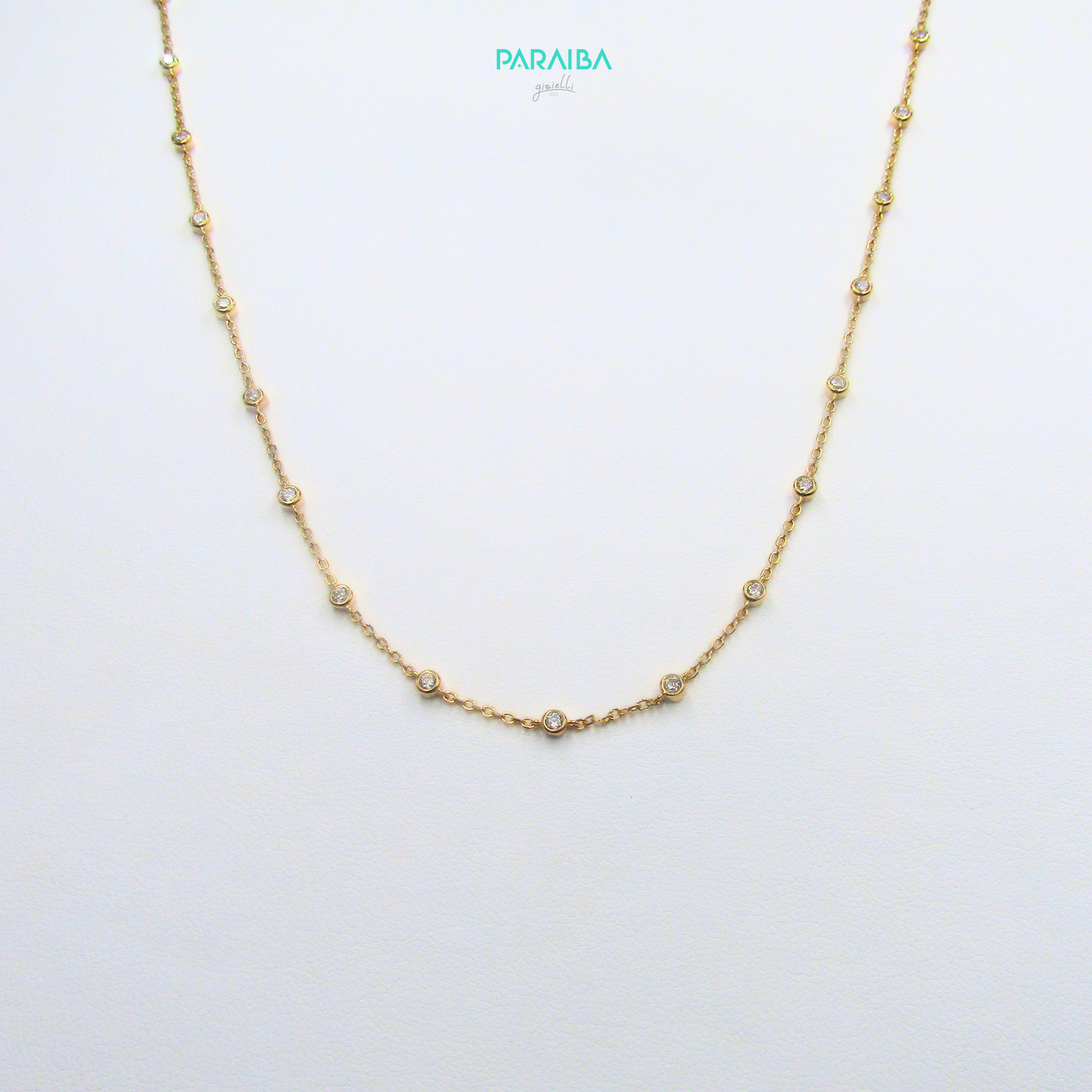 Collana punti luce cipollino 3 mm