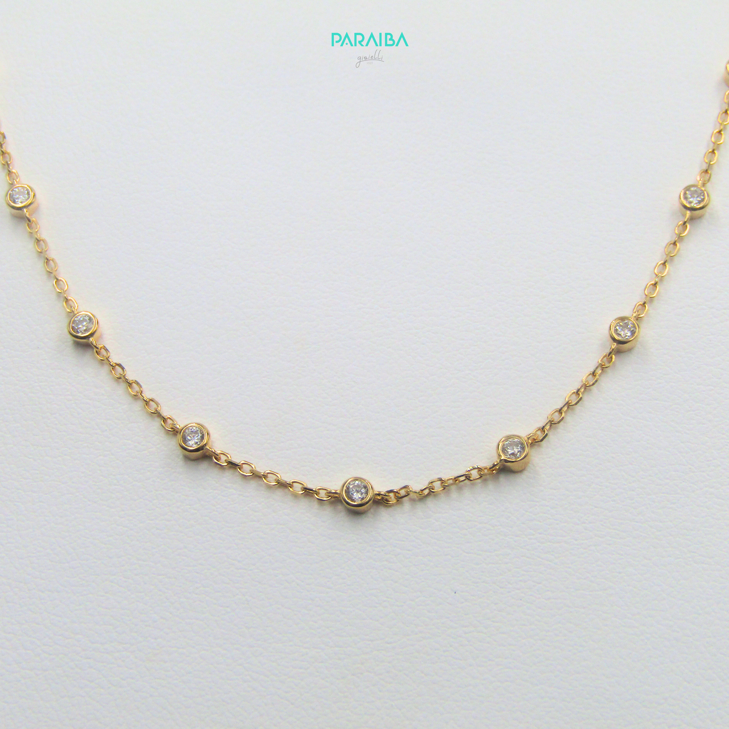 Collana punti luce cipollino 3 mm