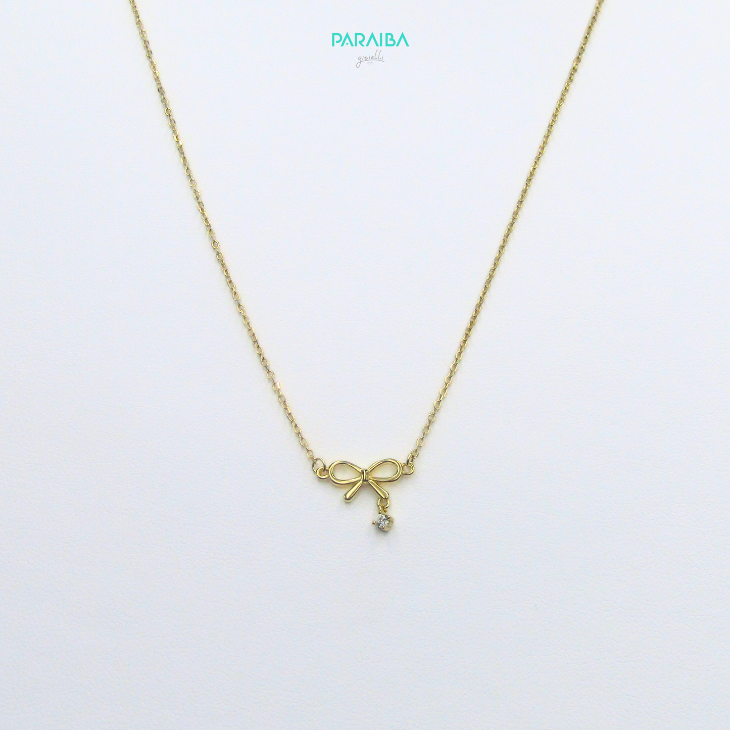 Collana fiocco e punto luce