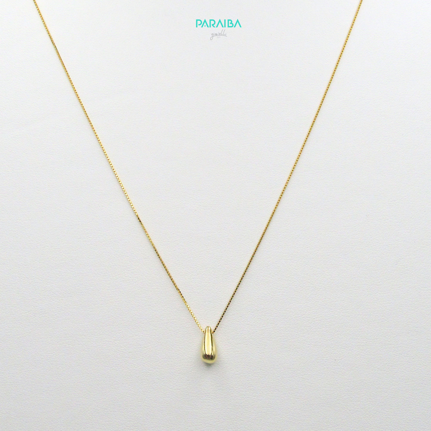 Collana goccia lucida