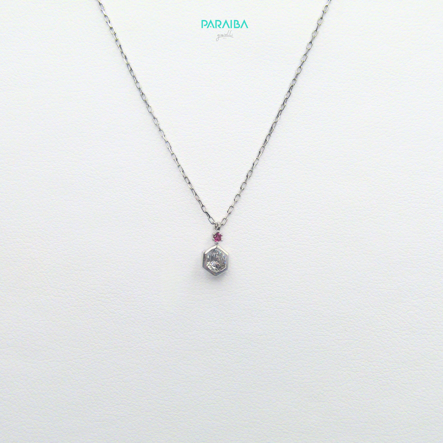 Collana punto luce esagono