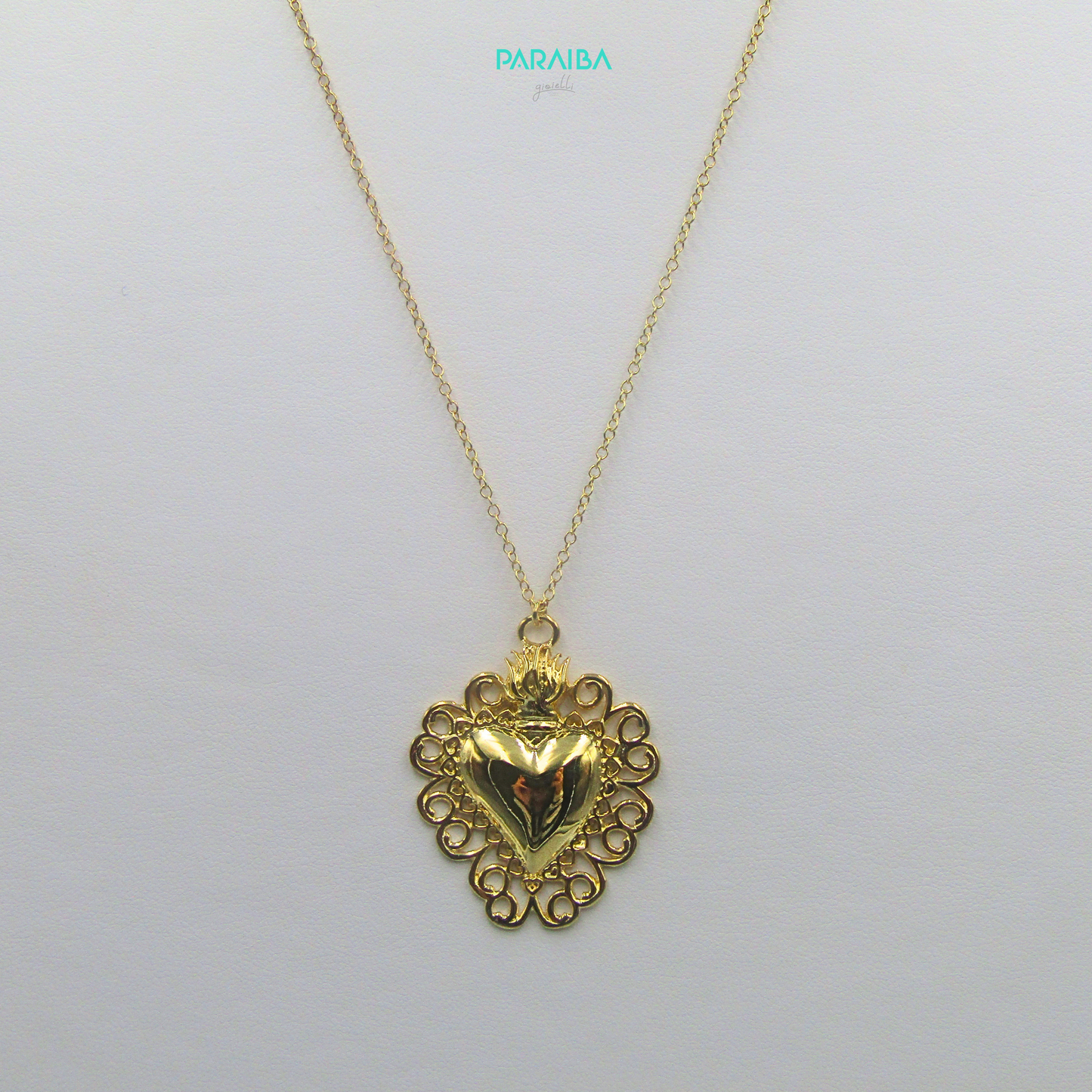 Collana cuore sacro grande