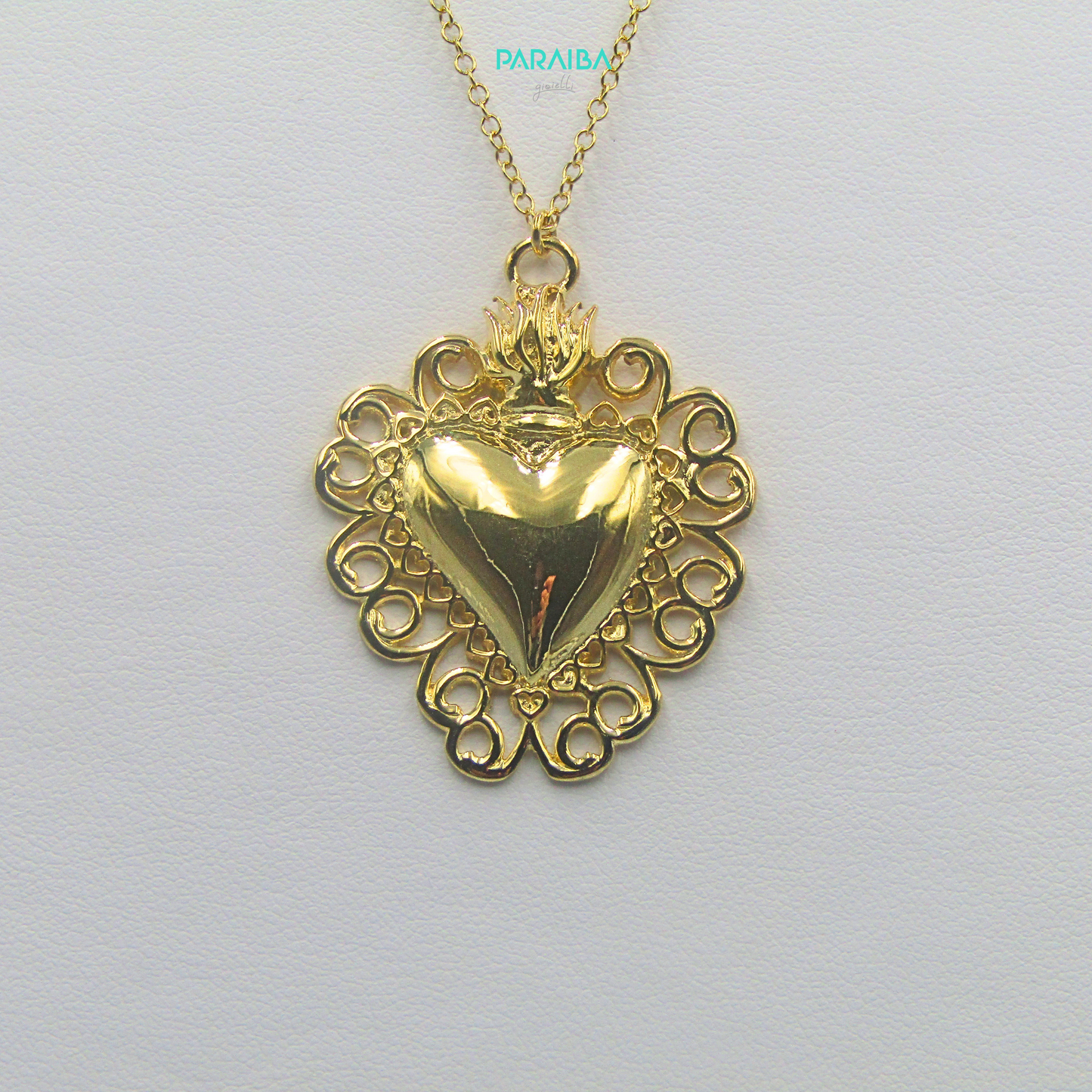 Collana cuore sacro grande