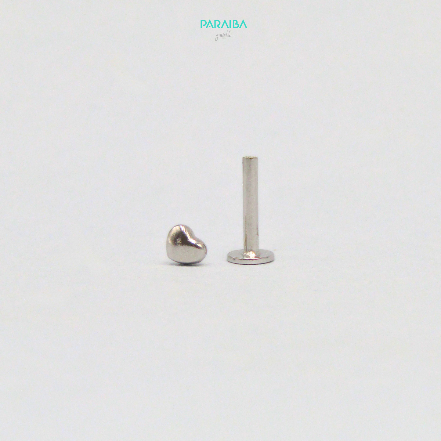 Orecchino piercing cuore liscio