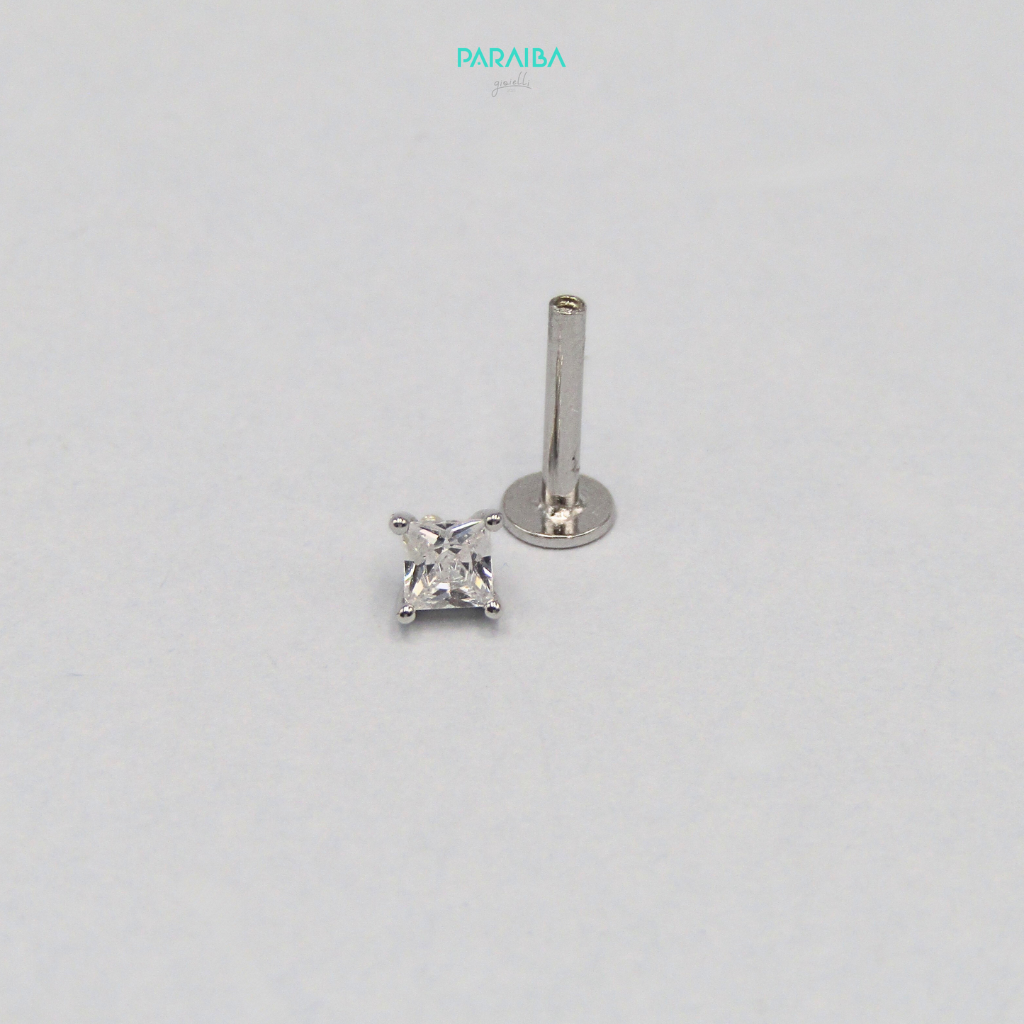 Orecchino piercing zircone 3 mm