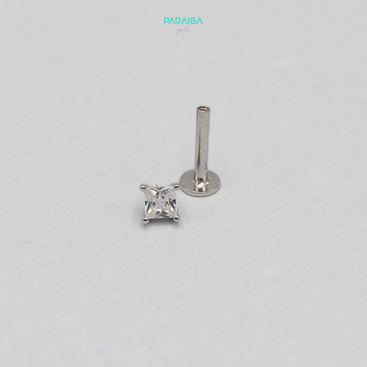 Orecchino piercing zircone 3 mm