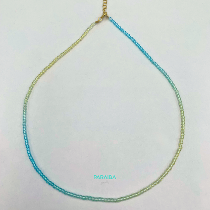 Collana perline sfumate pastello