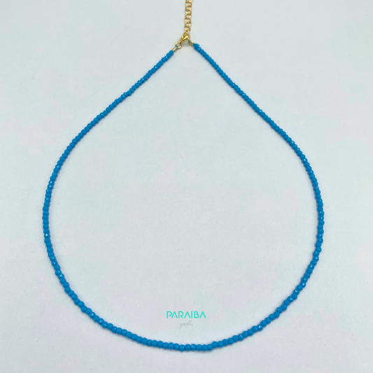 Collana perline mono colore