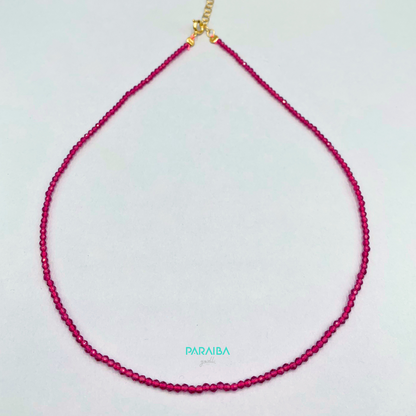 Collana perline mono colore