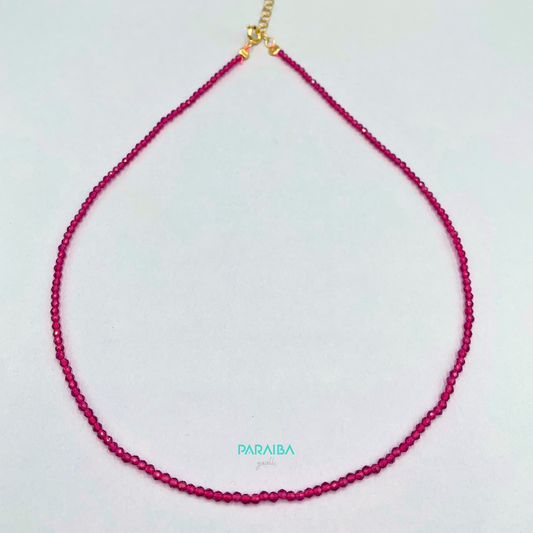 Collana perline mono colore