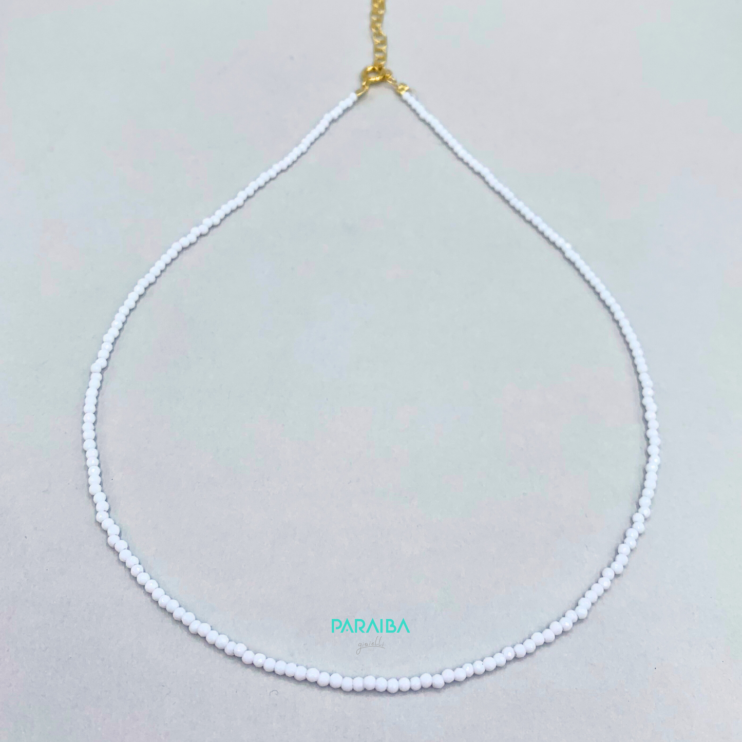 Collana perline mono colore