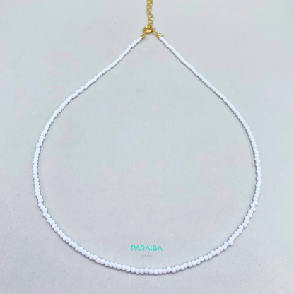Collana perline mono colore