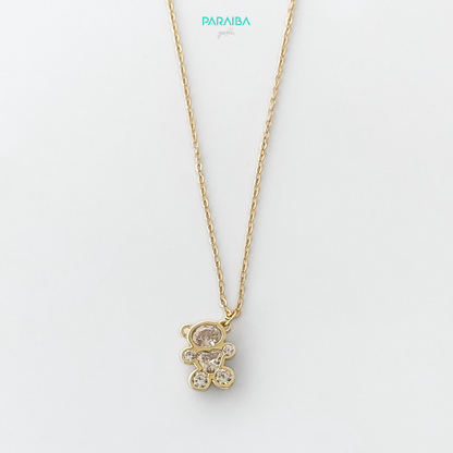 Collana Teddy pietre bianche