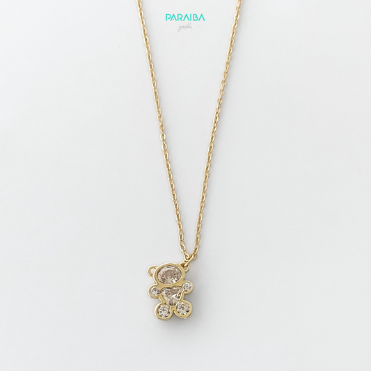 Collana Teddy pietre bianche