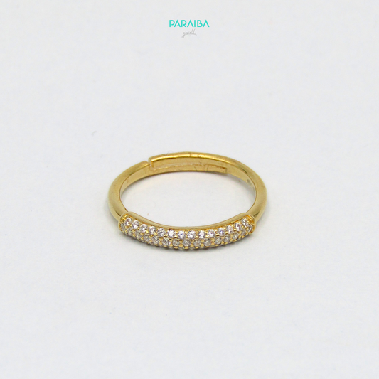 Anello fede pavè