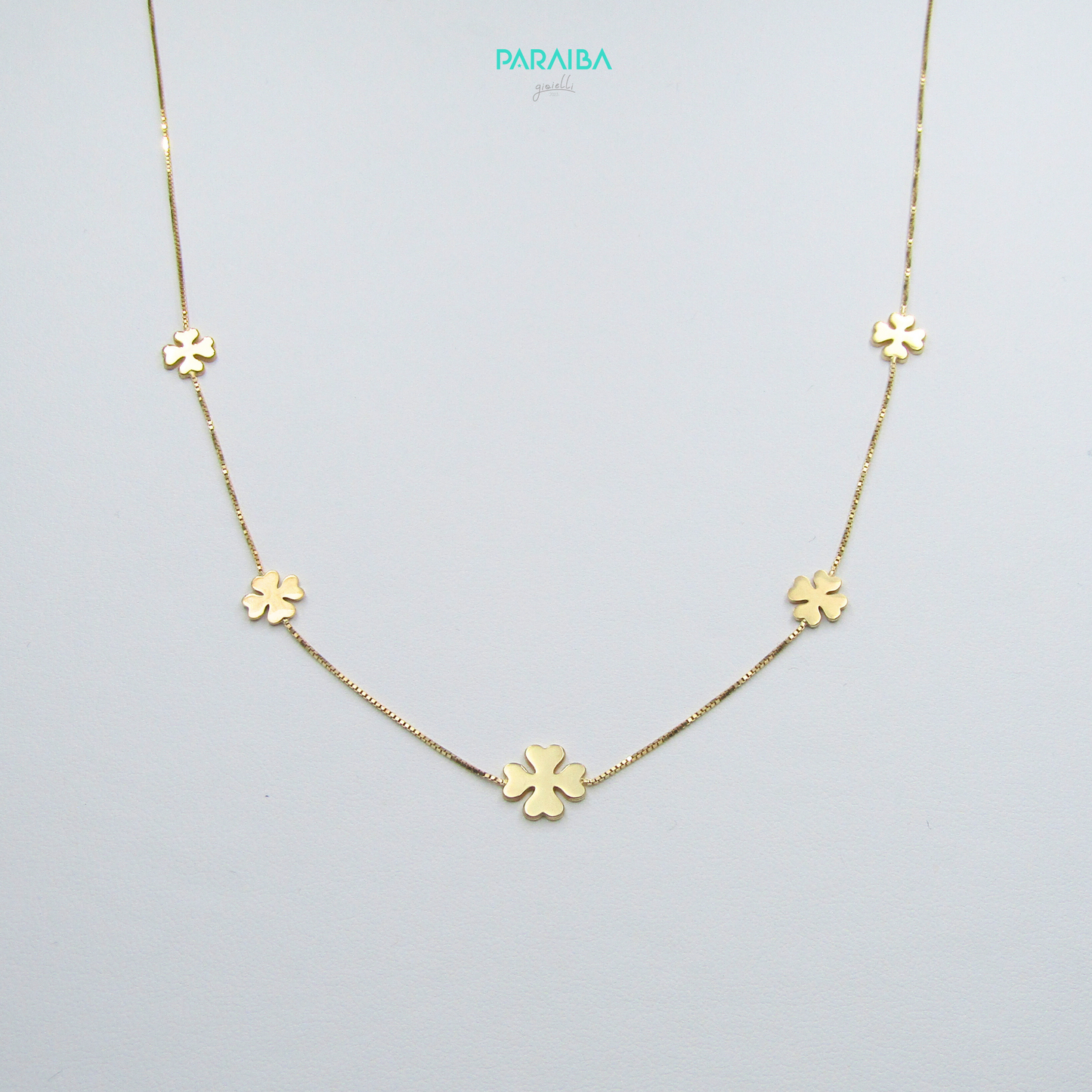 Collana 5 quadrifogli