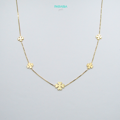 Collana 5 quadrifogli