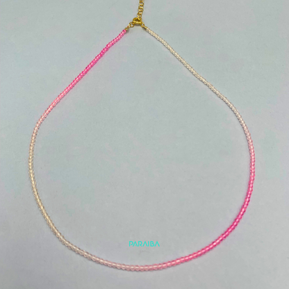 Collana perline sfumate pastello