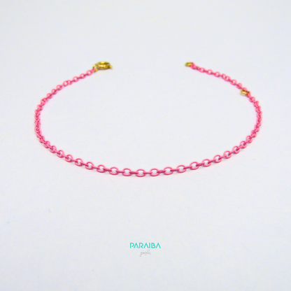 Bracciale catenina rolo verniciata