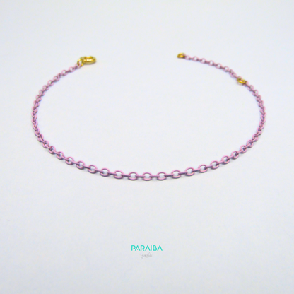 Bracciale catenina rolo verniciata