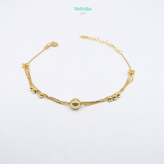 Bracciale veneziana tre fili con palline