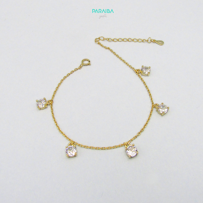 Bracciale con punti luce pendenti
