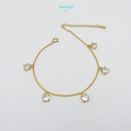 Bracciale con punti luce pendenti