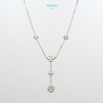 Collana quadrifogli pendente centrale