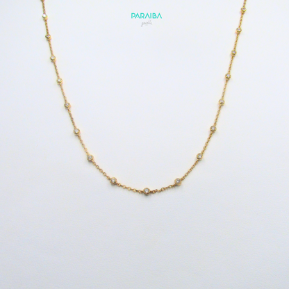 Collana punti luce cipollino 3 mm