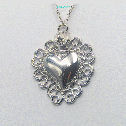 Collana cuore sacro grande