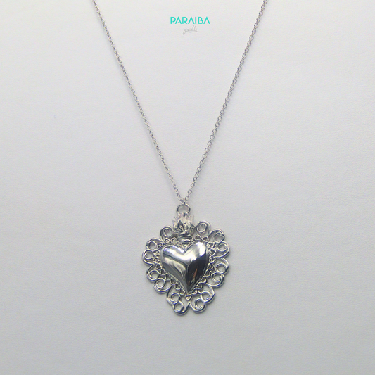 Collana cuore sacro grande