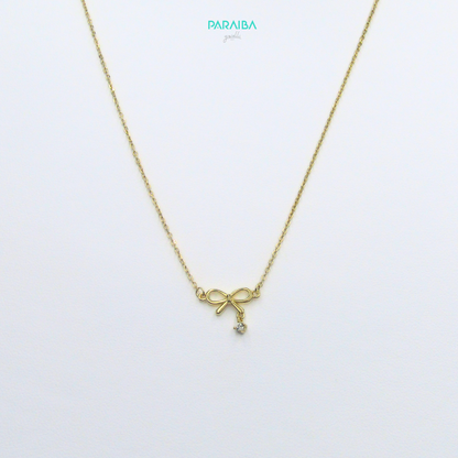 Collana fiocco e punto luce