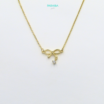 Collana fiocco e punto luce