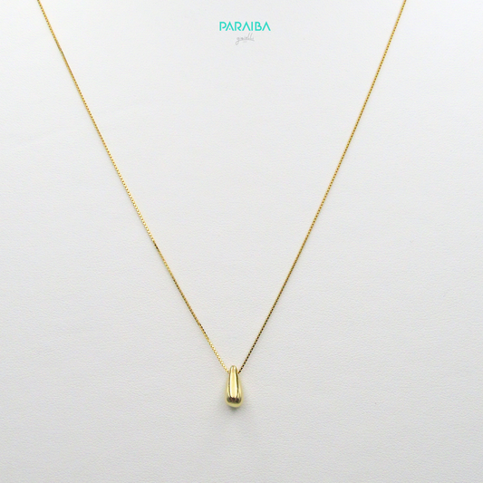 Collana goccia lucida
