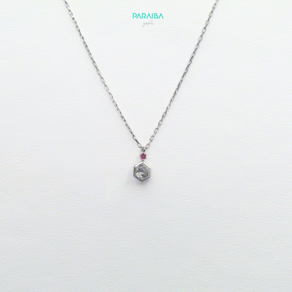 Collana punto luce esagono