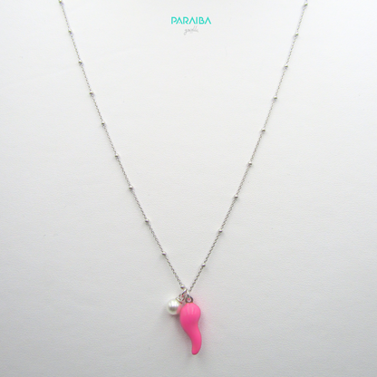 Collana cornetto e perla