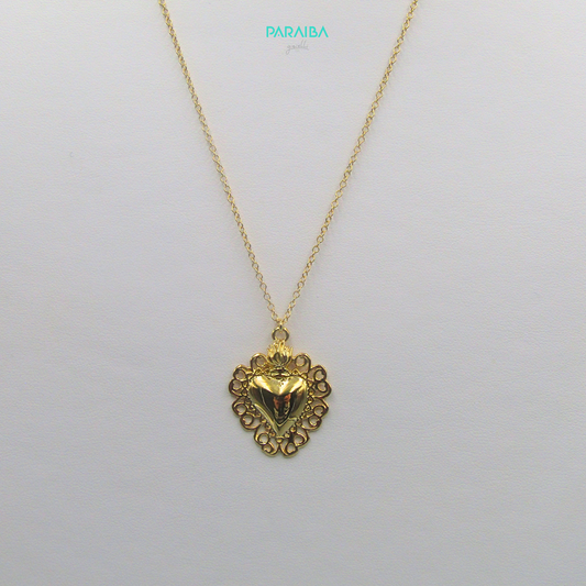 Collana cuore sacro medio