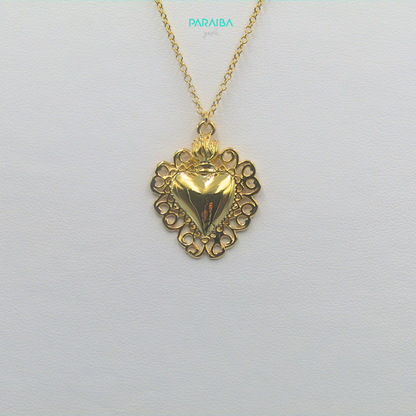 Collana cuore sacro medio
