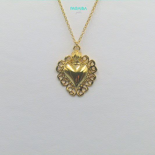 Collana cuore sacro medio