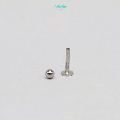 Orecchino piercing pallina liscia