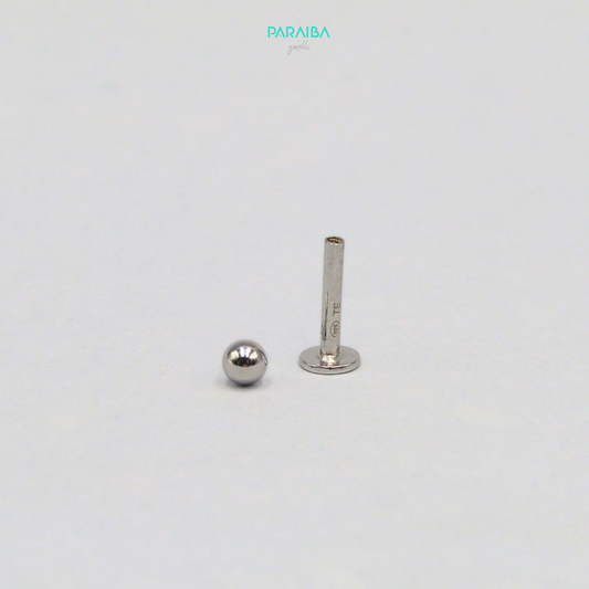Orecchino piercing pallina liscia
