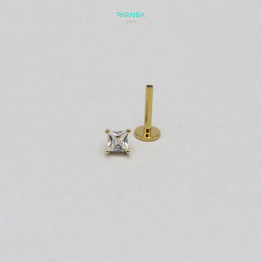 Orecchino piercing zircone 3 mm