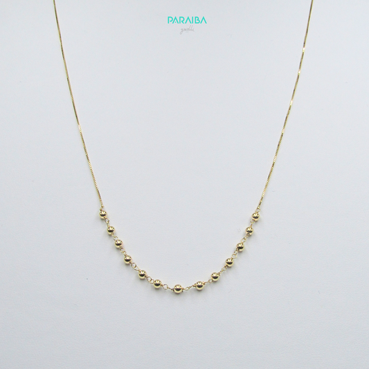 Collana con palline centrali