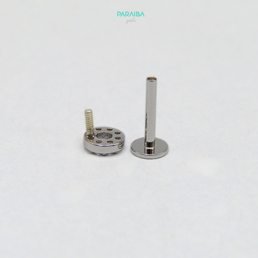 Orecchino piercing cerchio zirconato